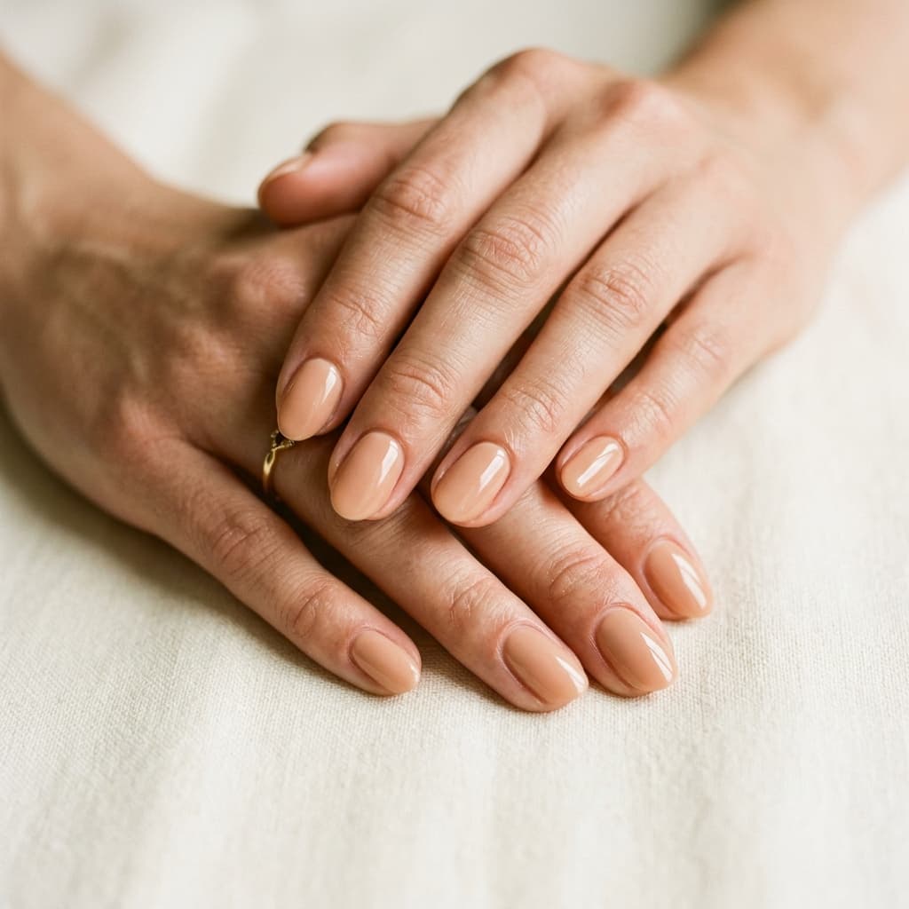 A fresh gel manicure